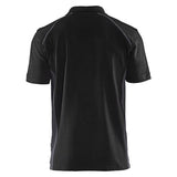 Blaklader Poloshirt Pique zwart medium grijs achterkant 33241050
