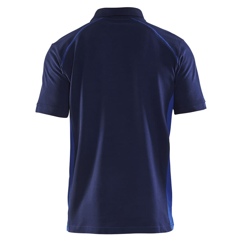 Blaklader Poloshirt Pique marineblauw korenblauw achterkant 33241050