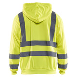 Blaklader hooded sweatshirt high vis geel achterkant 334619743300