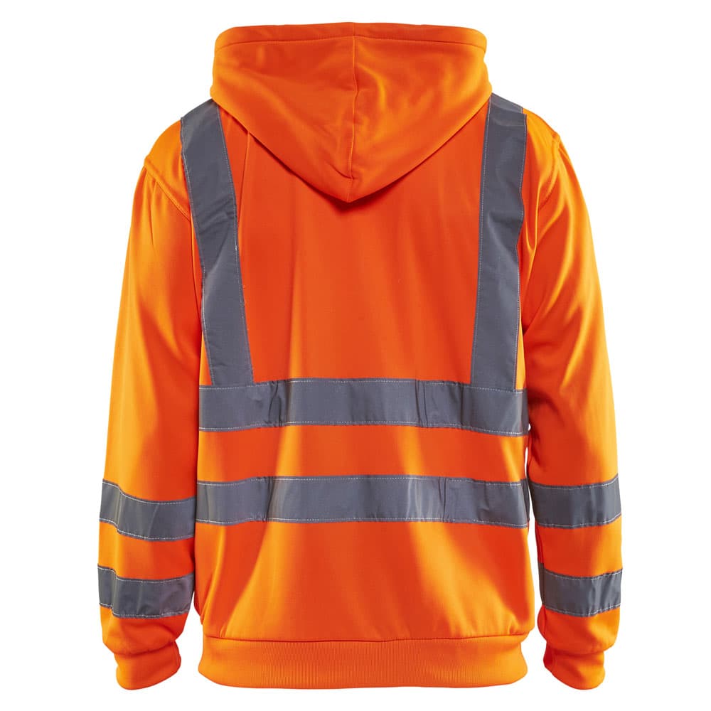 Blaklader hooded sweatshirt high vis oranje achterkant 334619743300