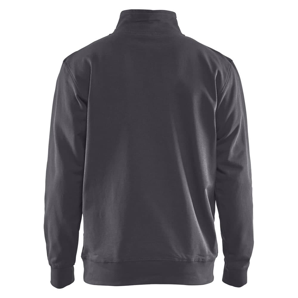 Blaklader Sweatshirt Bi-Colour met halve rits medium grijs zwart achterkant 33531158