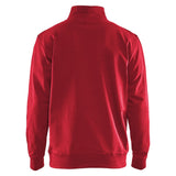 Blaklader Sweatshirt Bi-Colour met halve rits rood zwart achterkant 33531158