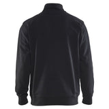 Blaklader Sweatshirt Bi-Colour met halve rits zwart fluor geel achterkant 33531158