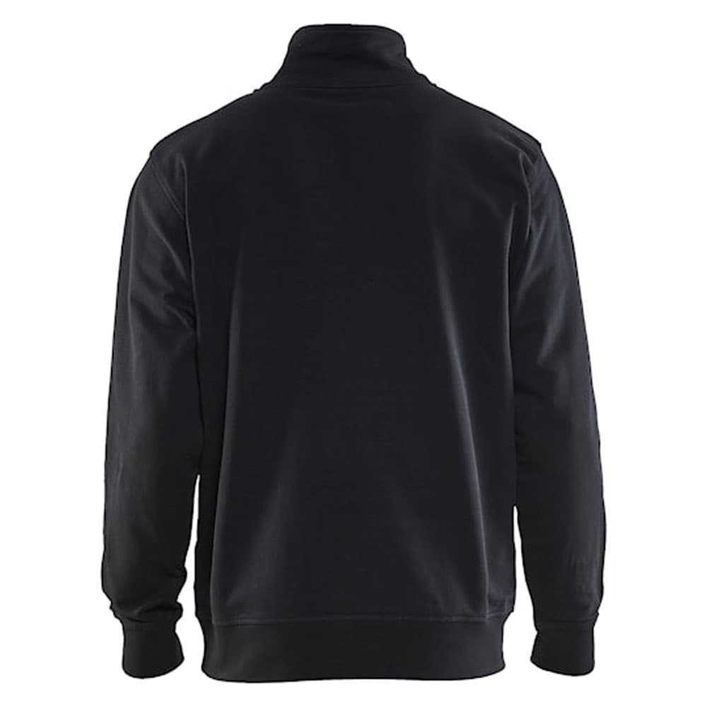 Blaklader Sweatshirt Bi-Colour met halve rits zwart medium grijs achterkant 33531158