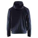 Blaklader hoodie met rits donker marineblauw zwart achterkant 336325261098