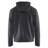 Blaklader hoodie met rits medium grijs zwart achterkant 336325261098
