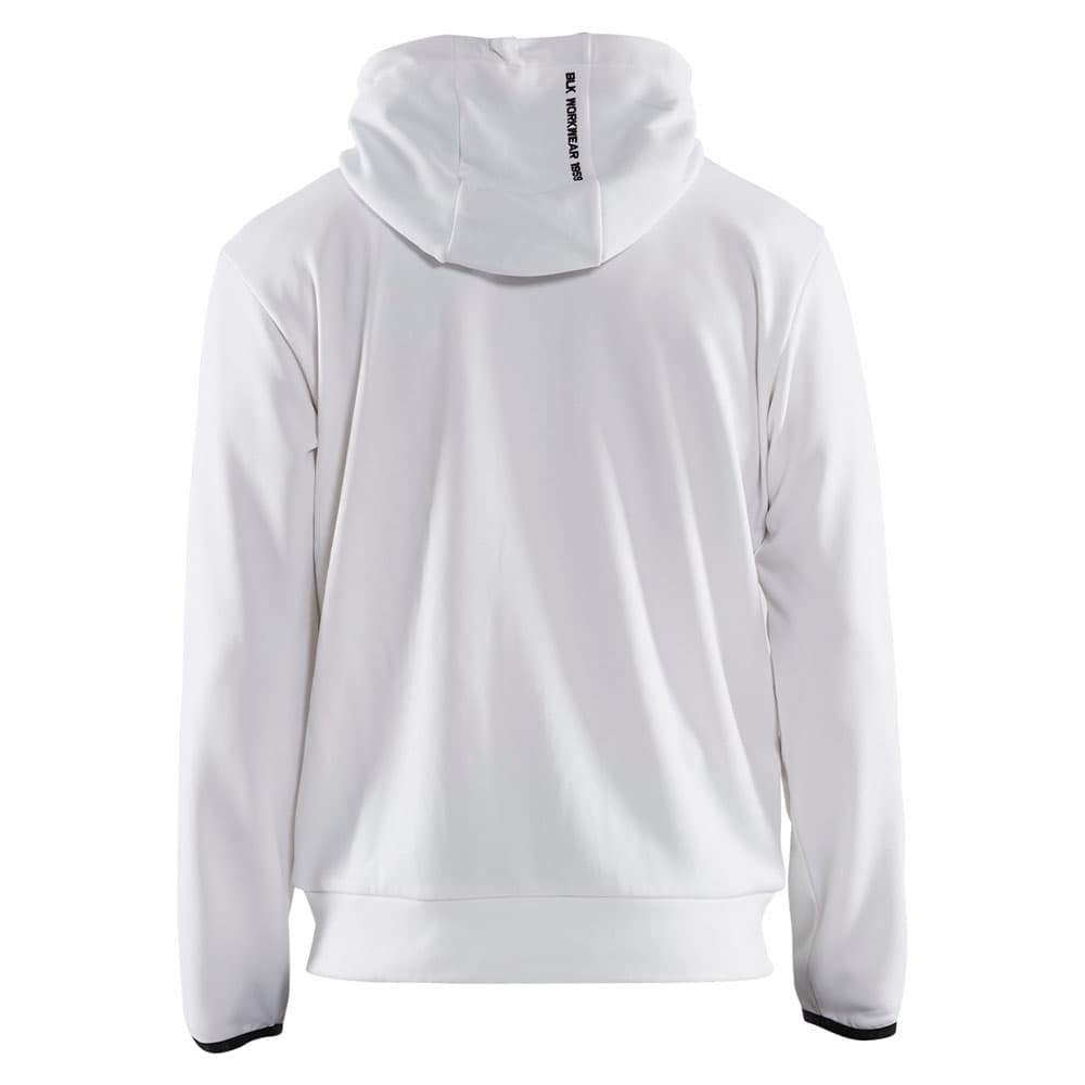 Blaklader hoodie met rits wit donkergrijs achterkant 336325261098