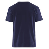 Blaklader T-Shirt Bi-Colour marineblauw fluor geel achterkant 33791042