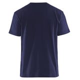 Blaklader T-Shirt Bi-Colour marineblauw korenblauw achterkant 33791042