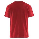 Blaklader T-Shirt Bi-Colour rood zwart achterkant 33791042