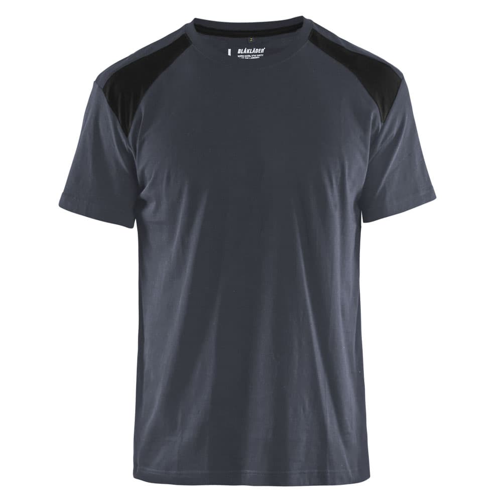 Blaklader T-Shirt Bi-Colour donkergrijs zwart voorkant 33791042