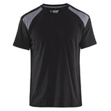 Blaklader T-Shirt Bi-Colour zwart grijs voorkant 33791042