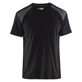 Blaklader T-Shirt Bi-Colour zwart medium grijs voorkant 33791042