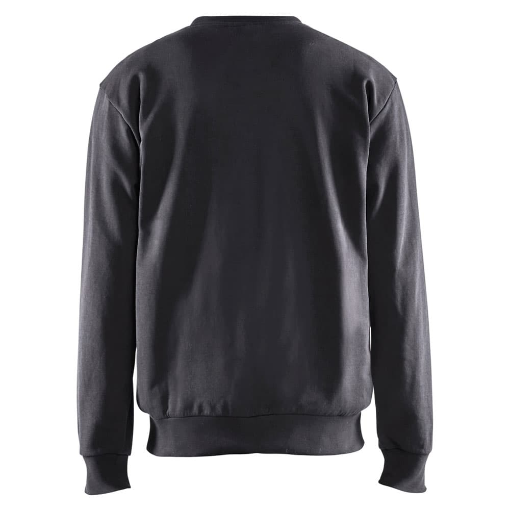 Blaklader sweatshirt bi-colour medium grijs zwart achterkant 35801158