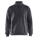 Blaklader sweatshirt met halve rits medium grijs voorkant 35871169