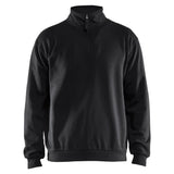 Blaklader sweatshirt met halve rits zwart voorkant 35871169