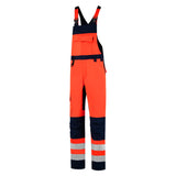 Tricorp Amerikaanse Overall High vis Bicolor fluor rood inktblauw voorkant 753005