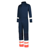 Tricorp Overall High vis inktblauw fluor rood voorkant 753010