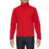 Gildan Hammer Softshell Jacket unisex rood voorkant GILSS800