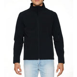 Gildan Hammer Softshell Jacket unisex zwart voorkant GILSS800