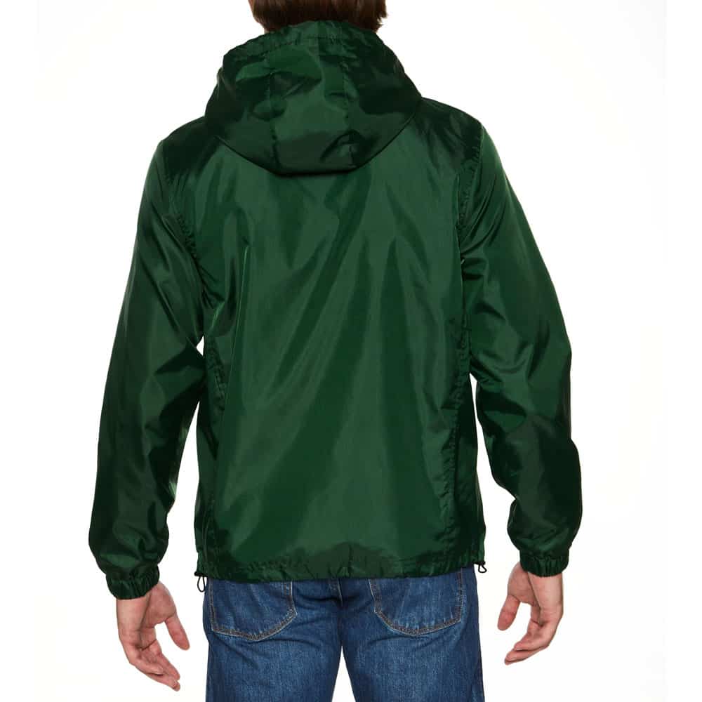 Gildan Hammer Windwear Jacket unisex donkergroen achterkant GILWR800