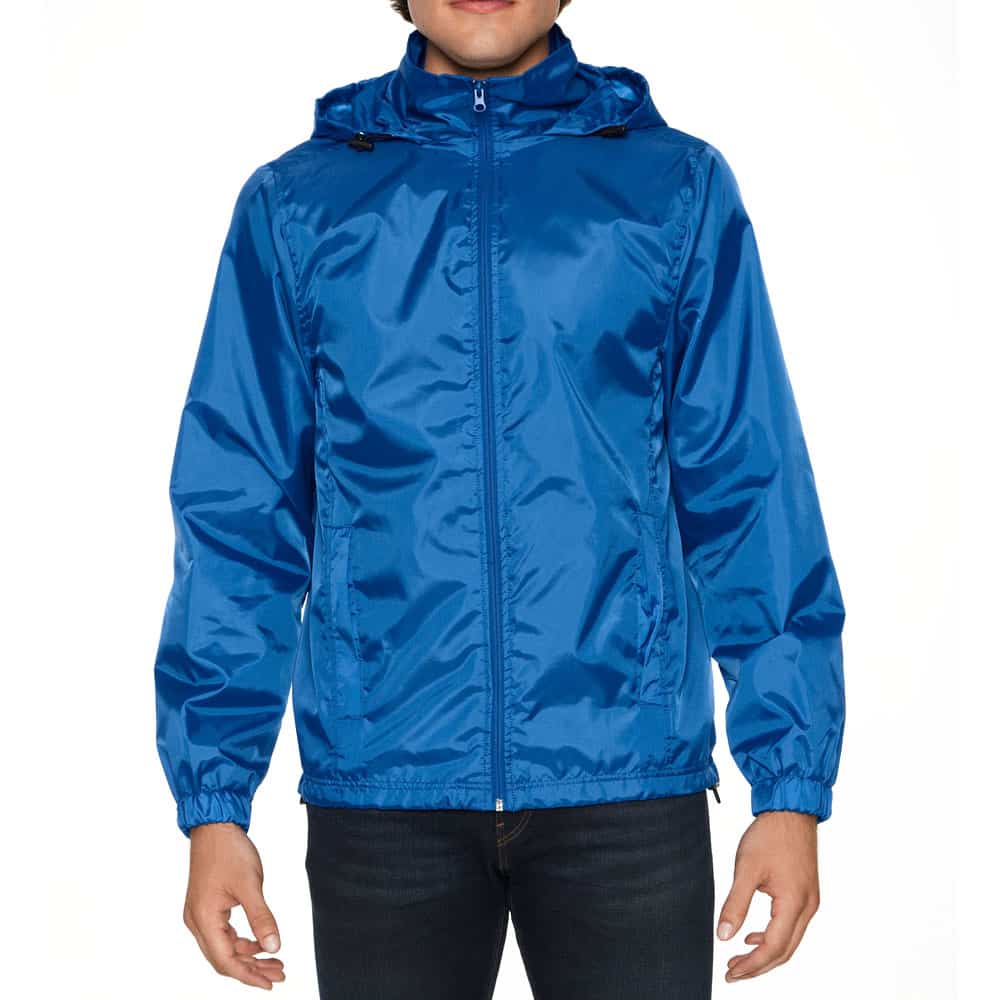 Gildan Hammer Windwear Jacket unisex koningsblauw voorkant GILWR800