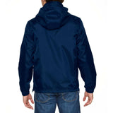 Gildan Hammer Windwear Jacket unisex marineblauw achterkant GILWR800