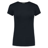 Lemon & Soda Interlock T-shirt Short Sleeves for her zwart voorkant LEM1101