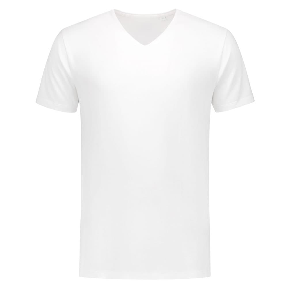 Lemon & Soda Fine Cotton Elastane V-neck T-shirt for him wit voorkant LEM1135