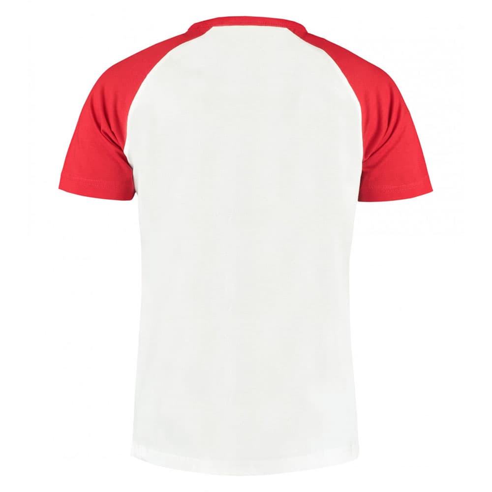 Lemon & Soda Baseball T-shirt Short Sleeves wit rood achterkant LEM1175