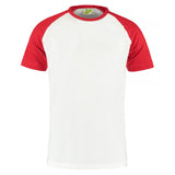 Lemon & Soda Baseball T-shirt Short Sleeves wit rood voorkant LEM1175