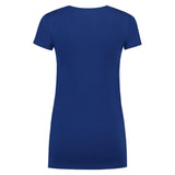 Lemon & Soda Cotton Elastane V-neck T-shirt Short Sleeves for her koningsblauw achterkant LEM1262