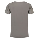 Lemon & Soda Cotton Elastane V-neck T-shirt Short Sleeves for him grijs achterkant LEM1264