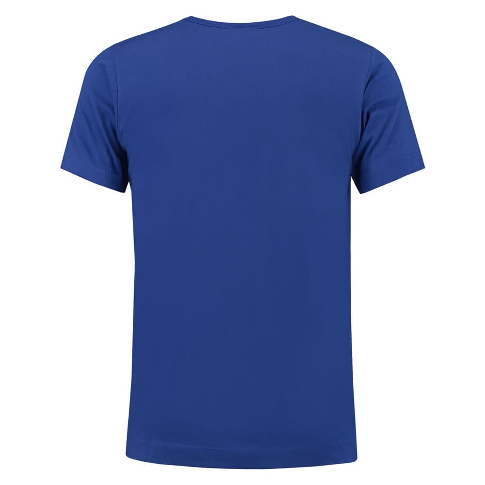 Lemon & Soda Cotton Elastane V-neck T-shirt Short Sleeves for him koningsblauw achterkant LEM1264
