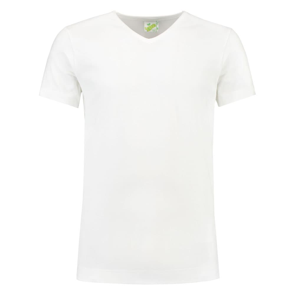 Lemon & Soda Cotton Elastane V-neck T-shirt Short Sleeves for him wit voorkant LEM1264