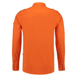 Lemon & Soda Twill Shirt Long Sleeves for him oranje achterkant LEM3915