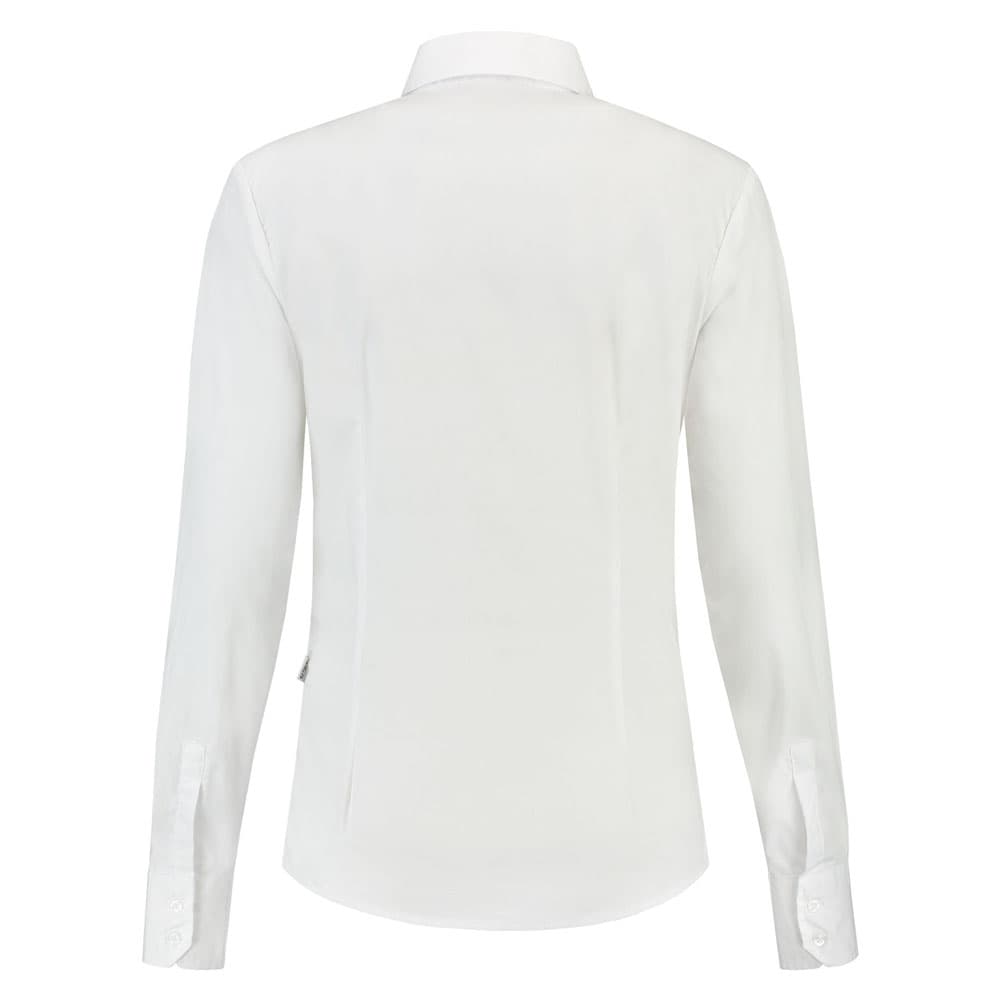Lemon & Soda Poly-cotton Mix Poplin Shirt Long Sleeves for her wit achterkant LEM3932