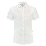 Lemon & Soda Poly-cotton Mix Poplin Shirt Short Sleeves for her wit voorkant LEM3933