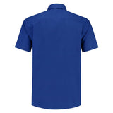 Lemon & Soda Poly-cotton Mix Poplin Shirt Short Sleeves for him koningsblauw achterkant LEM3936