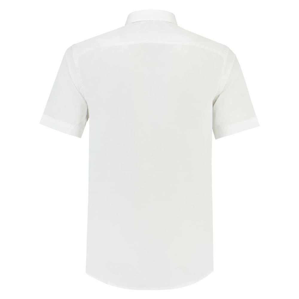 Lemon & Soda Poly-cotton Mix Poplin Shirt Short Sleeves for him wit achterkant LEM3936