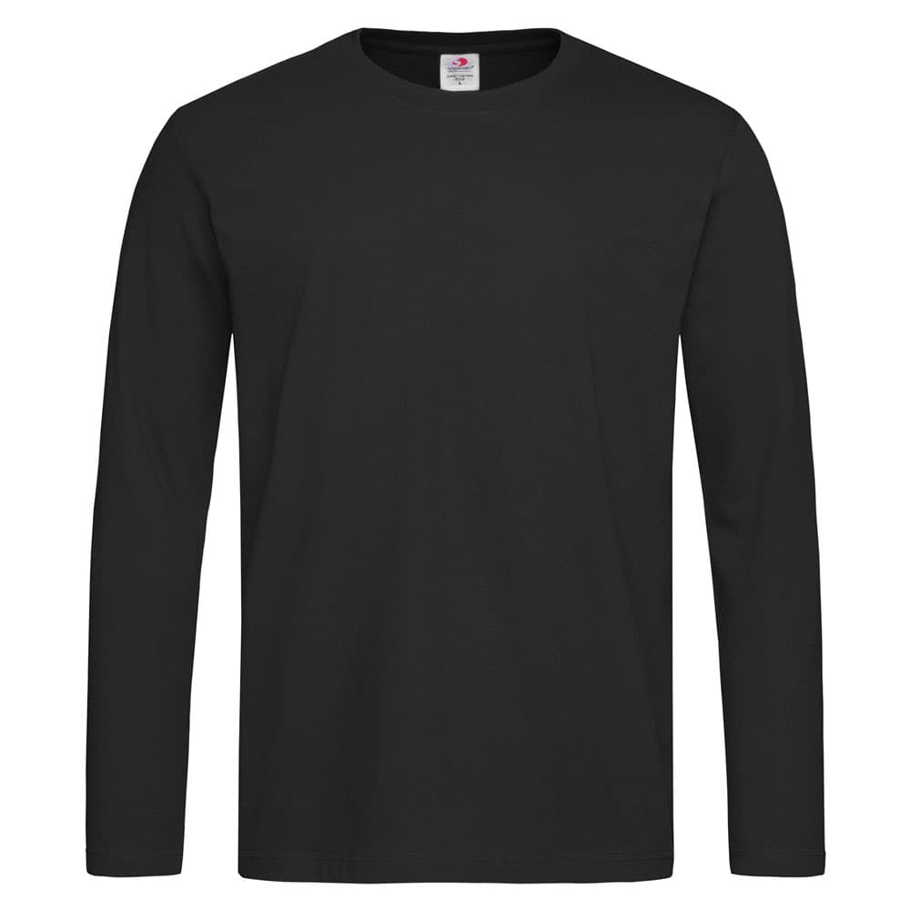Stedman Comfort-T T-shirt Long Sleeves for him zwart STE2130