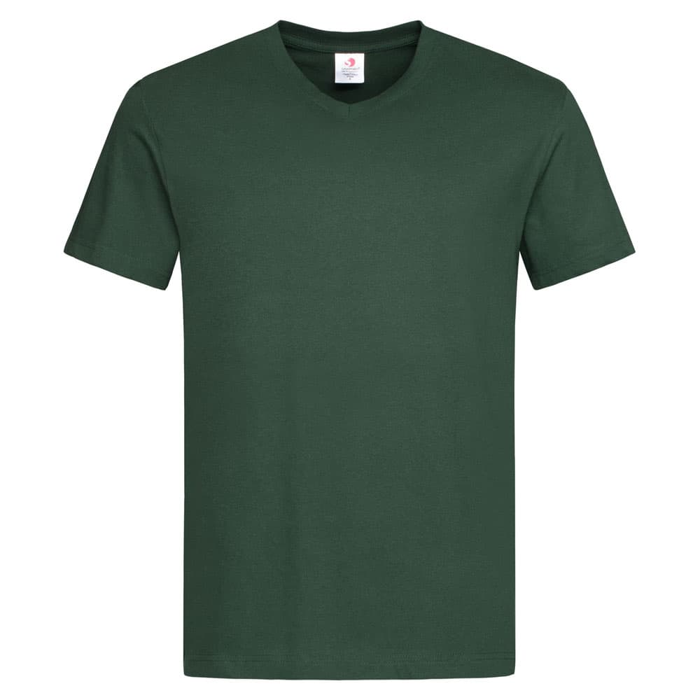Stedman Classic-T V-neck T-shirt Short Sleeves for him donkergroen STE2300