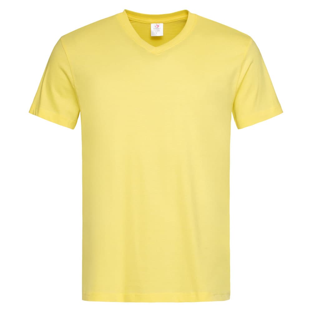 Stedman Classic-T V-neck T-shirt Short Sleeves for him geel STE2300