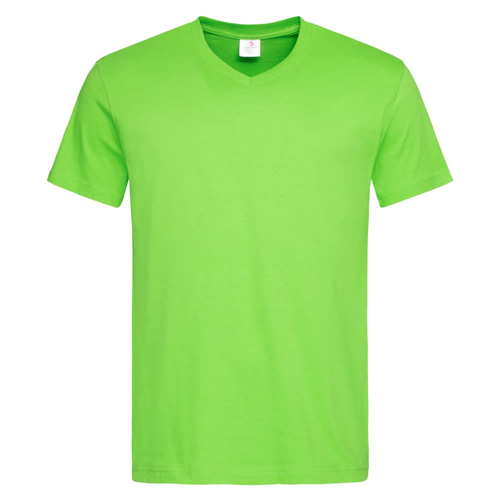 Stedman Classic-T V-neck T-shirt Short Sleeves for him kiwi groen STE2300