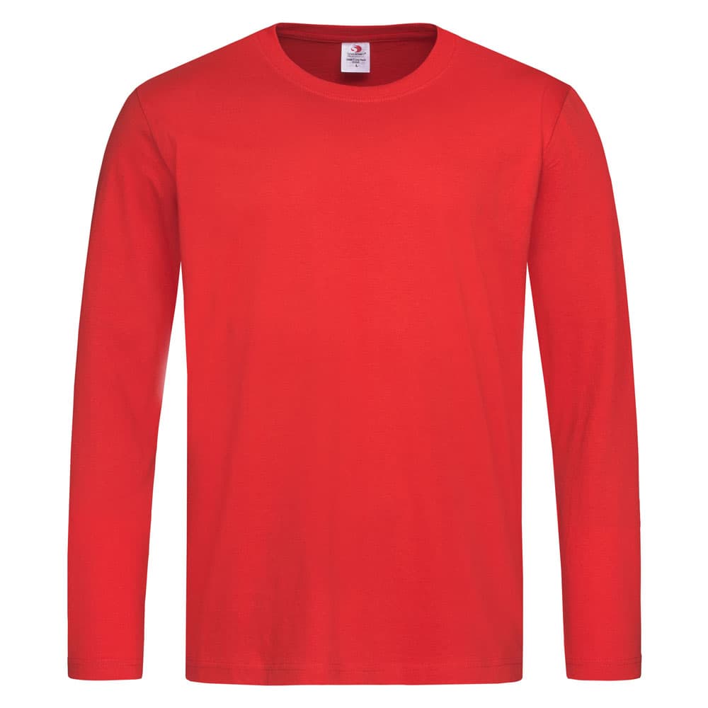 Stedman Classic-T T-shirt Long Sleeves rood STE2500