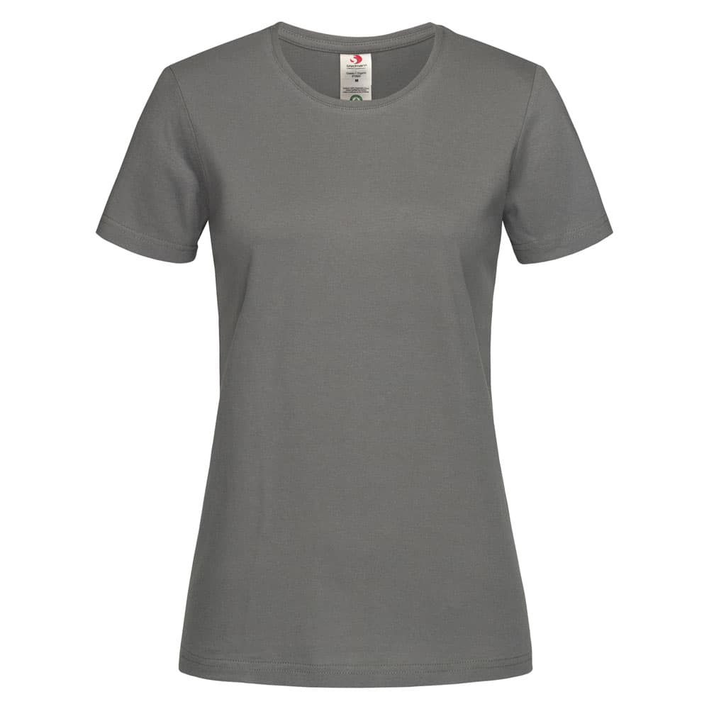 Stedman Organic Classic-T Fitted T-shirt Short Sleeves for her grijs STE2620