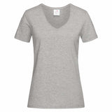 Stedman Classic-T V-neck T-shirt Short Sleeves for her grijs melange STE2700