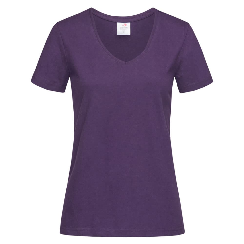 Stedman Classic-T V-neck T-shirt Short Sleeves for her paars STE2700