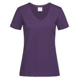 Stedman Classic-T V-neck T-shirt Short Sleeves for her paars STE2700