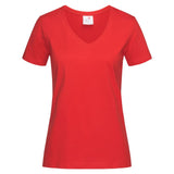 Stedman Classic-T V-neck T-shirt Short Sleeves for her rood STE2700
